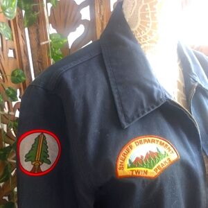 Twin Peaks Jacket with Patches, Unisex, L